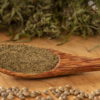 Tetragenom hemp seed flour with the seeds